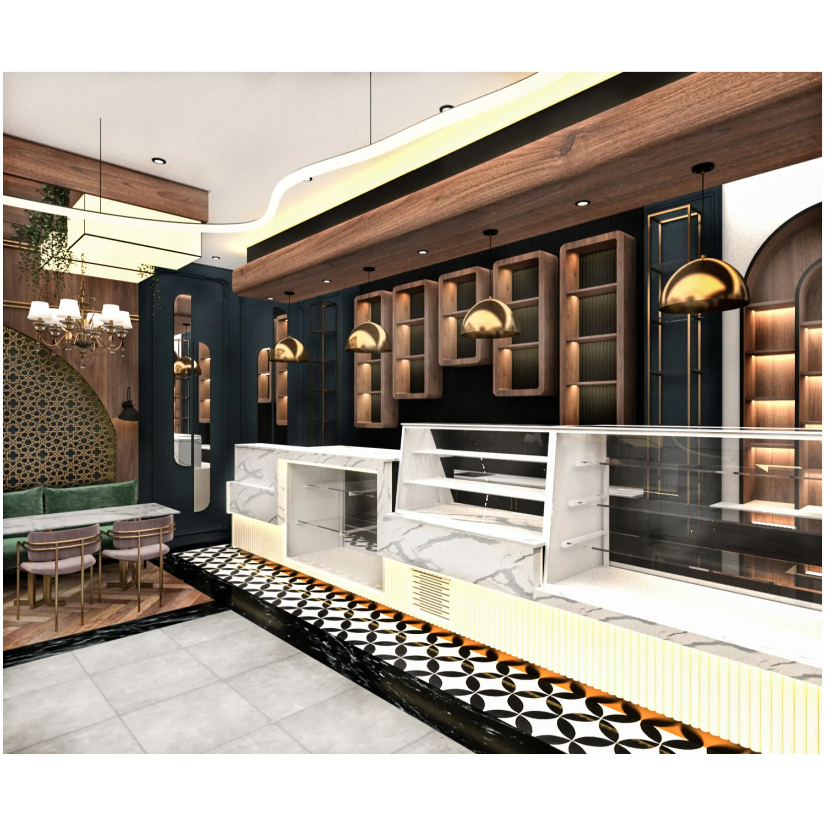 Lüks Şarküteri & Pastane İçin Modern Soğutma ve Teşhir Tasarımı