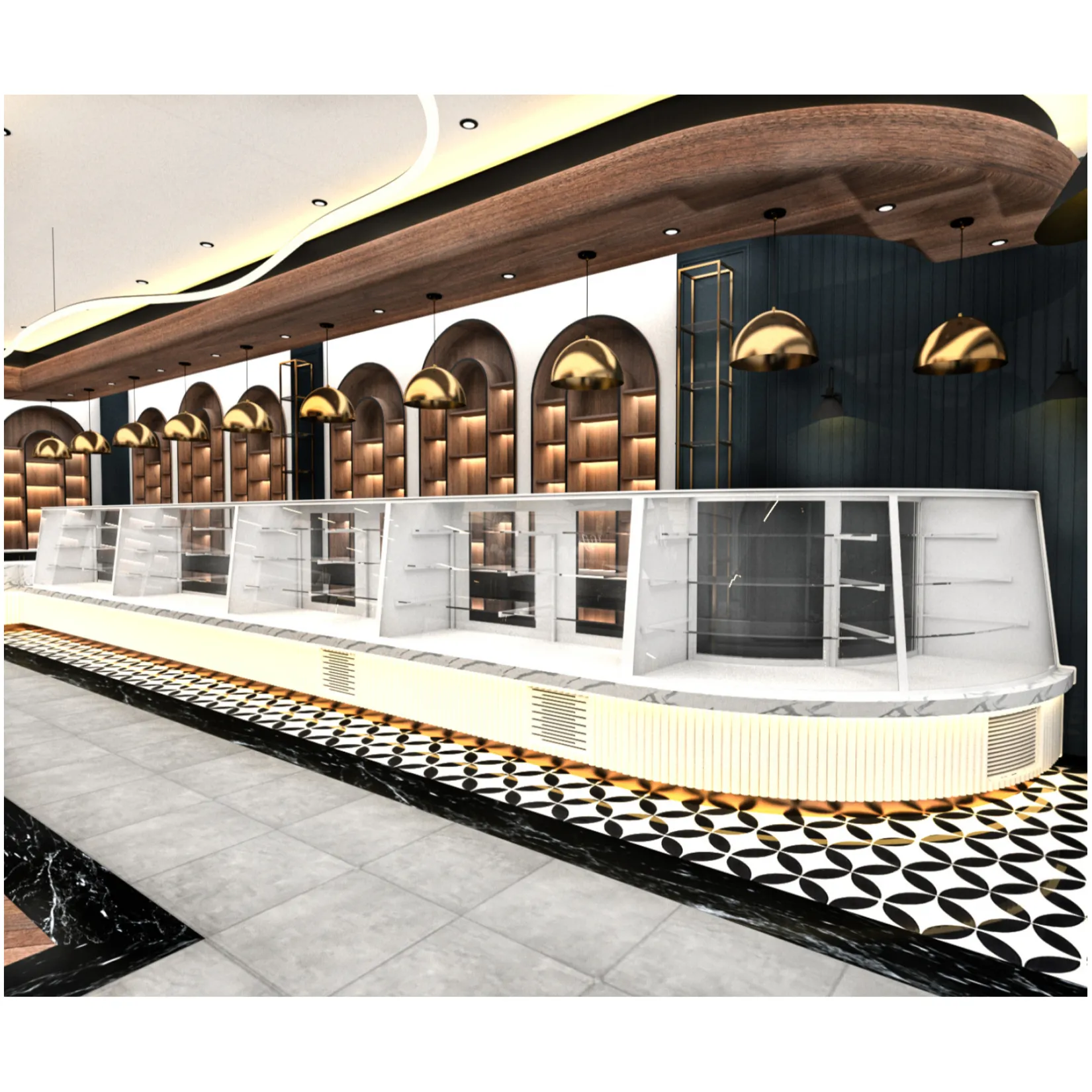 Lüks Şarküteri & Pastane İçin Modern Soğutma ve Teşhir Tasarımı